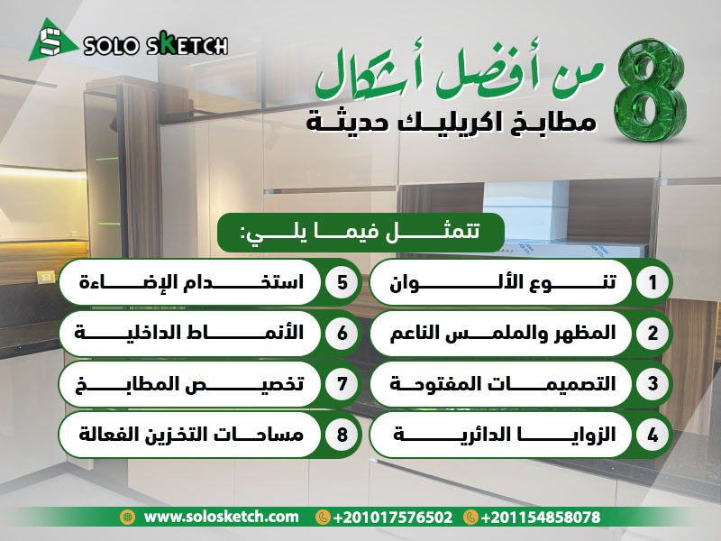 8 من أفضل أشكال مطابخ اكريليك حديثة